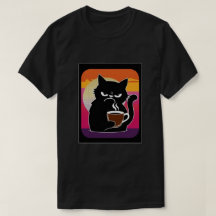 Angry Cat Joe 3 blk Mens T-Shirt