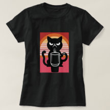 Angry Cat Joe blk Womens T-Shirt