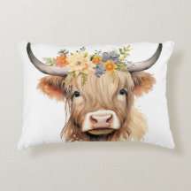 Audrey Cow Accent Pillow