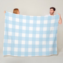 Baby Blue Plaid 60×80 Fleece Blanket