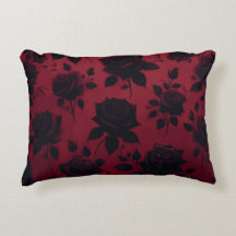 Black Paradise Accent Pillow