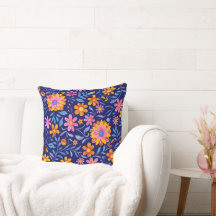 Blossoms in the Breeze 20×20 Throw Pillow