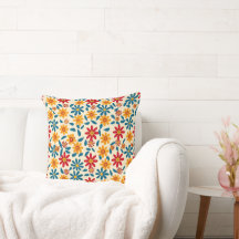 Blossoms of Joy 20×20 Throw Pillow