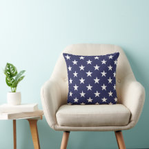 Blue Star 16×16 Throw Pillow