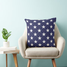 Blue Star 20×20 Throw Pillow