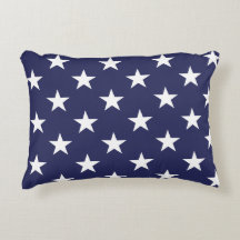 Blue Star Accent Pillow