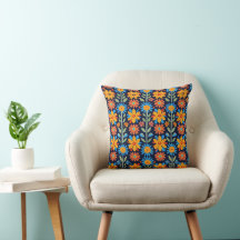 Botanical Bliss 16×16 Throw Pillow