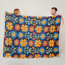 Botanical Bliss 60×80 Fleece Blanket