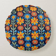 Botanical Bliss Round Pillow