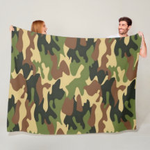 Camouflage 1 60×80 Fleece Blanket