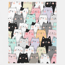 Cat Party 60×80 Fleece Blanket