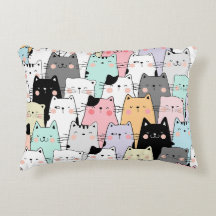 Cat Party Accent Pillow