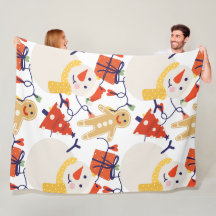 Christmas Holiday 60×80 Fleece Blanket