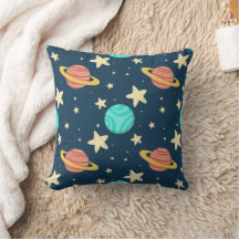 Cosmos 2 16×16 throw pillow
