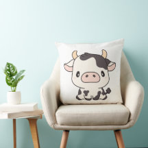 Cow Cow 2 20×20 Throw Pillow