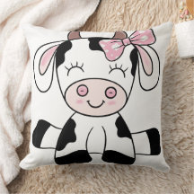 Cow Girl 20×20 Throw Pillow