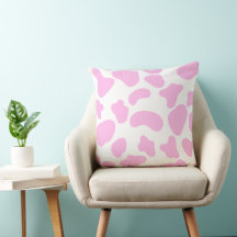Cow Pink 20×20 Throw Pillow