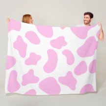Cow Pink 60×80 Fleece Blanket