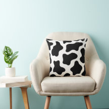 Cow Pow 16×16 Throw Pillow