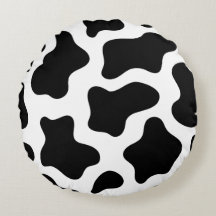 Cow Pow Round Pillow