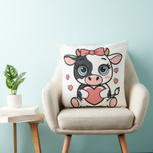 Cuddle Cow 20×20 Throw Pillow