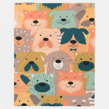 Dog Day 60×80 Fleece Blanket