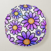 Floralness Round Pillow