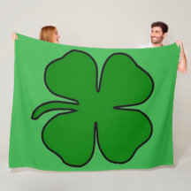 Four Leaf Love 60×80 Fleece Blanket