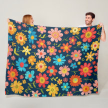 Fresh Blossom Energy 60×80 Fleece Blanket