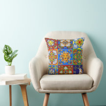Fun Decor 2 16×16 Throw Pillow