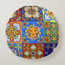 Fun Decor 2 Round Pillow