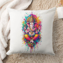 Ganesha 2 20×20 throw pillow