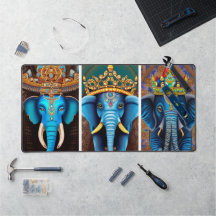 Ganesha, ganesh, ganapati remover of obstacles #5 desk mat
