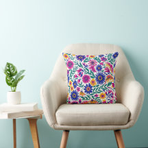 Gentle Bloom Aesthetic 16×16 Throw Pillow
