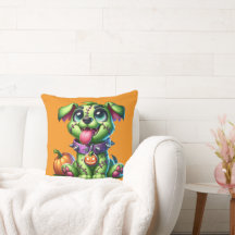 Hallo Dogg 20×20 Throw Pillow