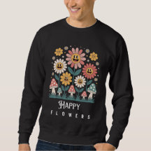 Happy Flowers mens sweatshirt