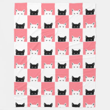 Hello Cats 60×80 Fleece Blanket