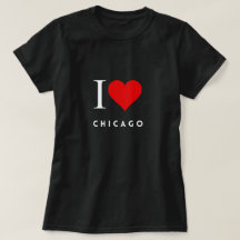 I Heart Chicago blk Womens T-Shirt