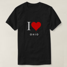 I Heart Ohio blk Mens T-Shirt