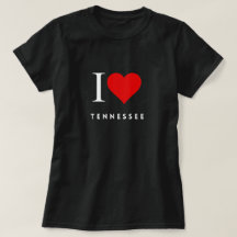 I Heart Tennessee blk Womens T-Shirt