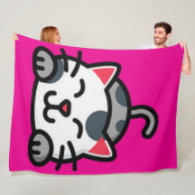 Kitty 60×80 Fleece Blanket