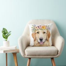 Labrador Princess 16×16 Throw Pillow