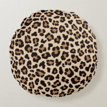 Leopard Love Round Pillow
