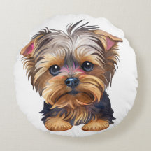 Lil Dog Round Pillow