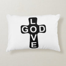 Love GOD Accent Pillow