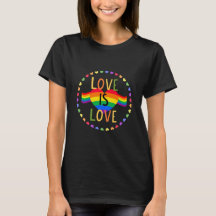Love Is Love blk womens T-Shirt