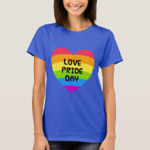 Love Pride Day blue womens T-Shirt