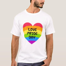 Love Pride Day white mens T-Shirt