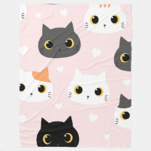 Meow 60×80 Fleece Blanket