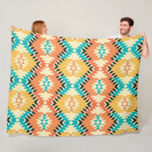 Native Print 60×80 Fleece Blanket